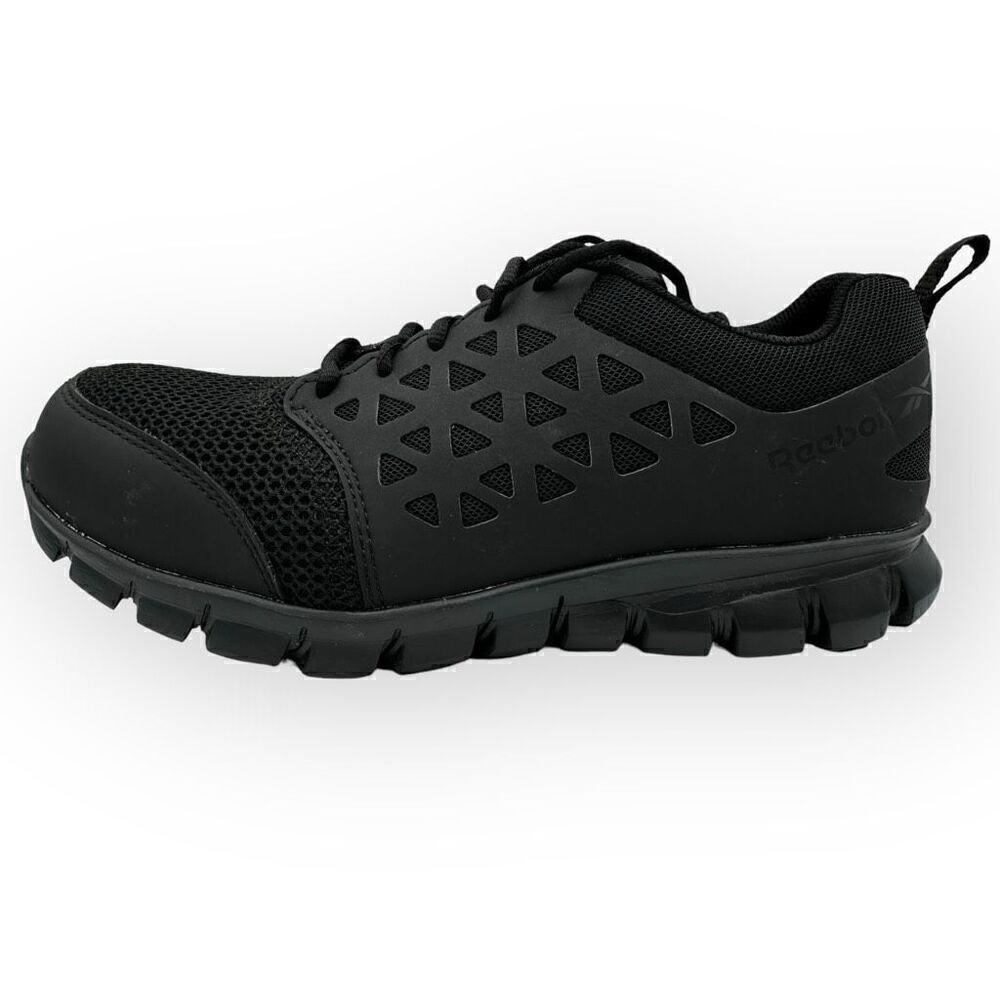 Reebok Sublite Cushion composite toe work shoes black RB4039 mens size 9w NWOB
